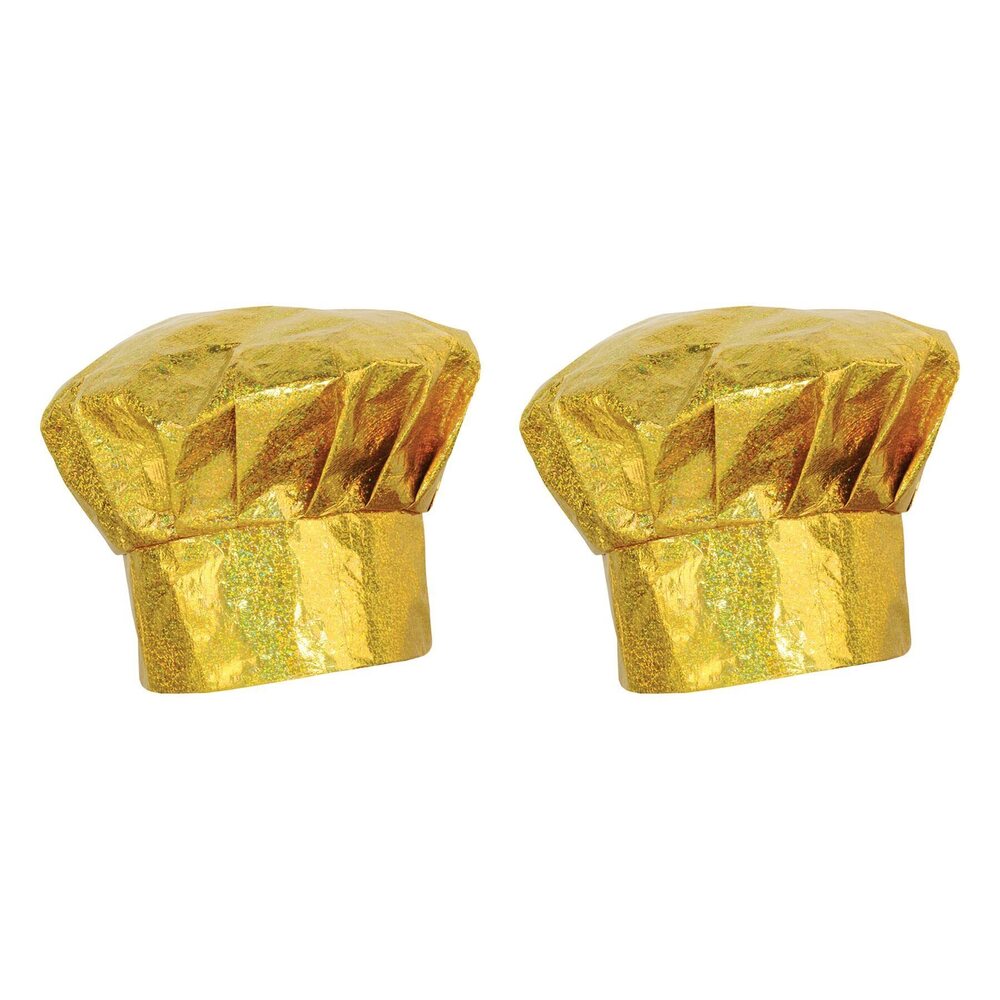 1890 Prismatic Gold Chef's Hat Pack of 2